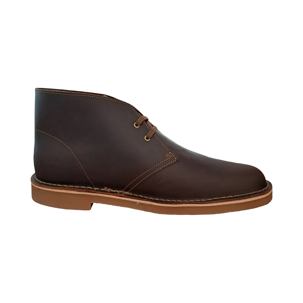Clarks Brown Leather Men's Chukka Boots with Tan Sole